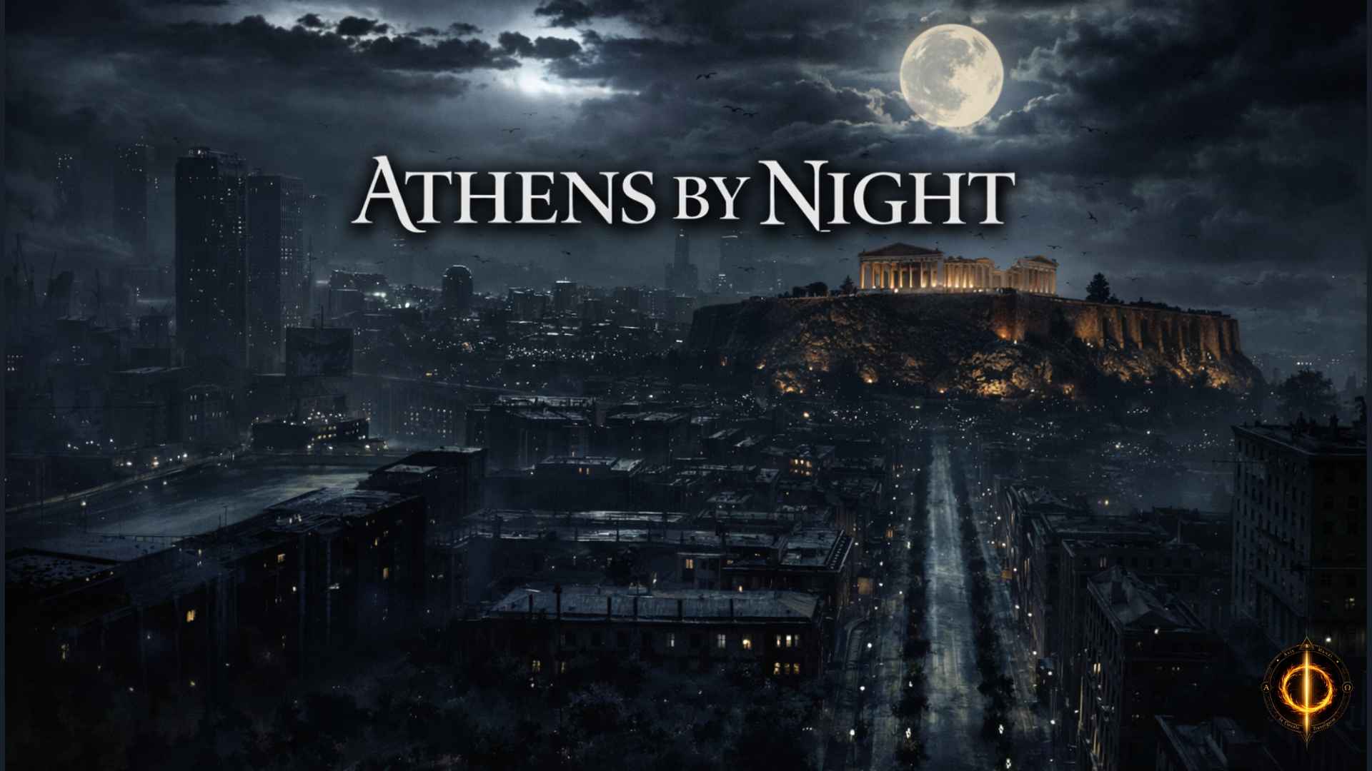 Athens by night, vampire city, dark city