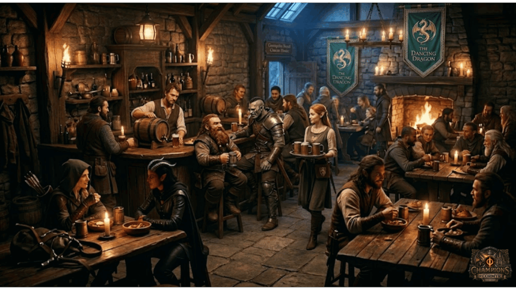 Dancing Dragon Inn,champion of cormyr,mmtrpg,axis mundi
